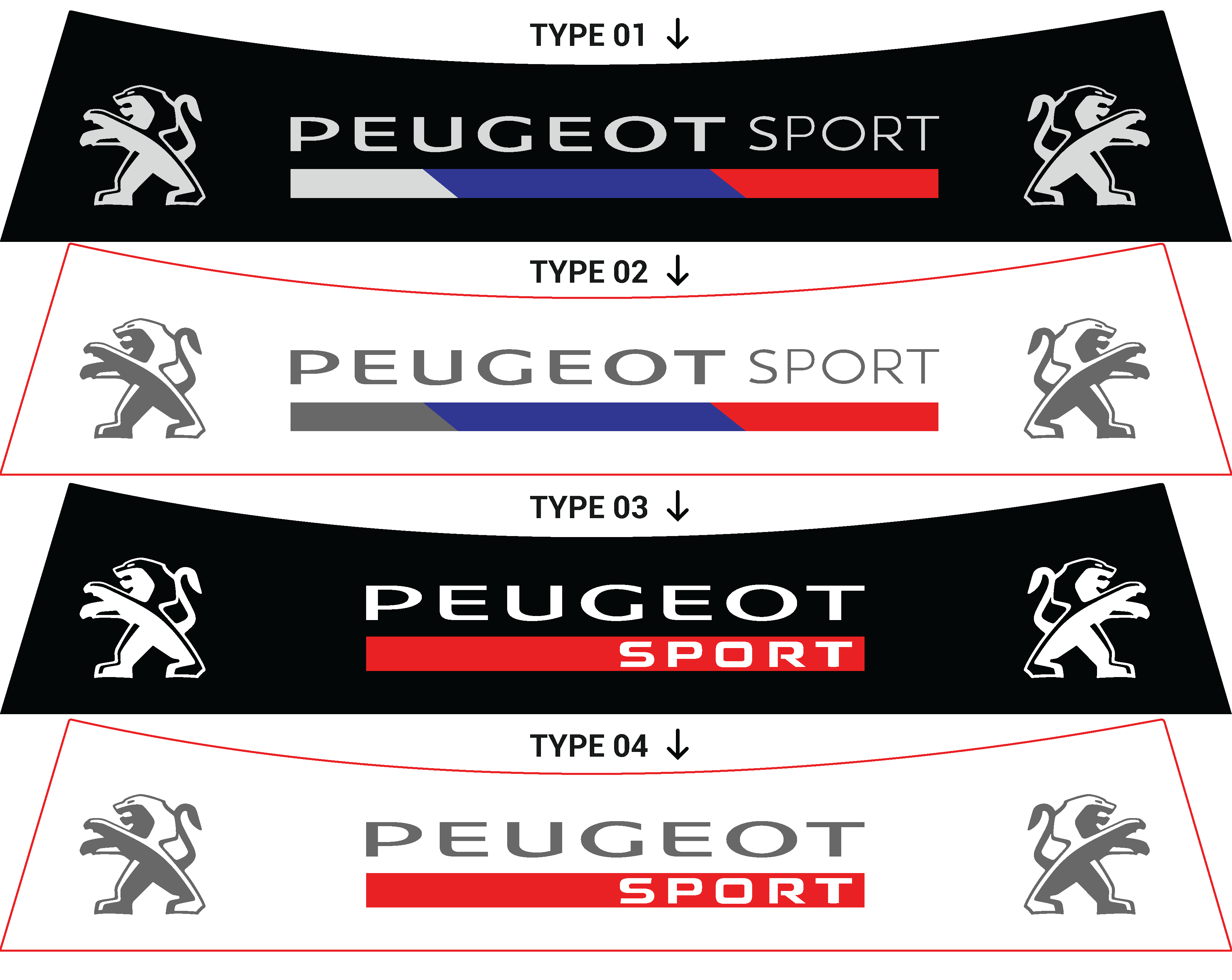 Bandeau pare-soleil Peugeot 206 Peugeot Sport