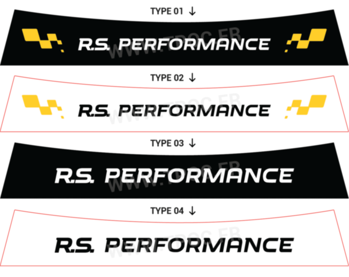 Bandeau pare-soleil Renault Twingo 2 RS Performance