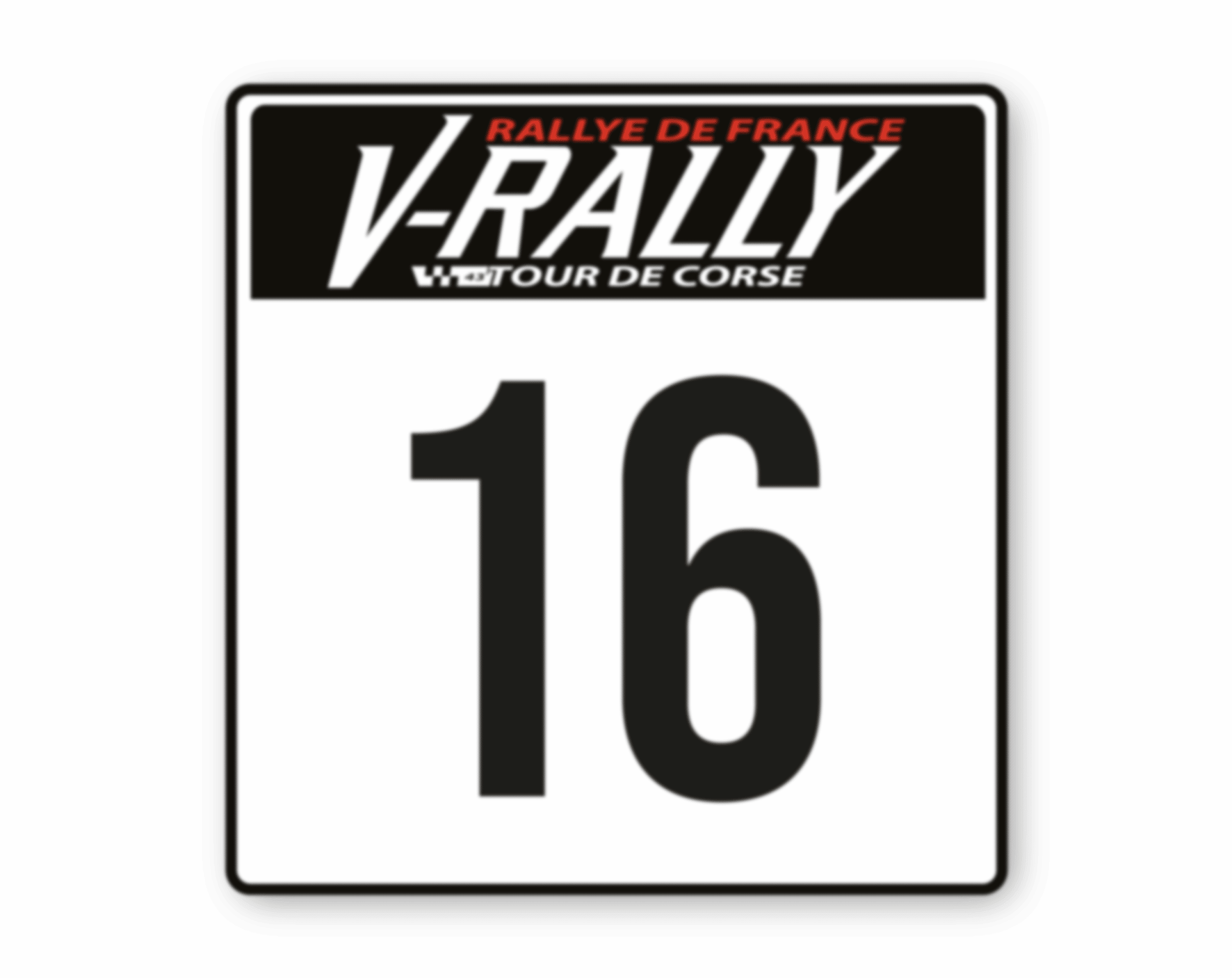 Sticker porte latéral V-RALLY Rallye de france "43e Tour de corse" – Image 2