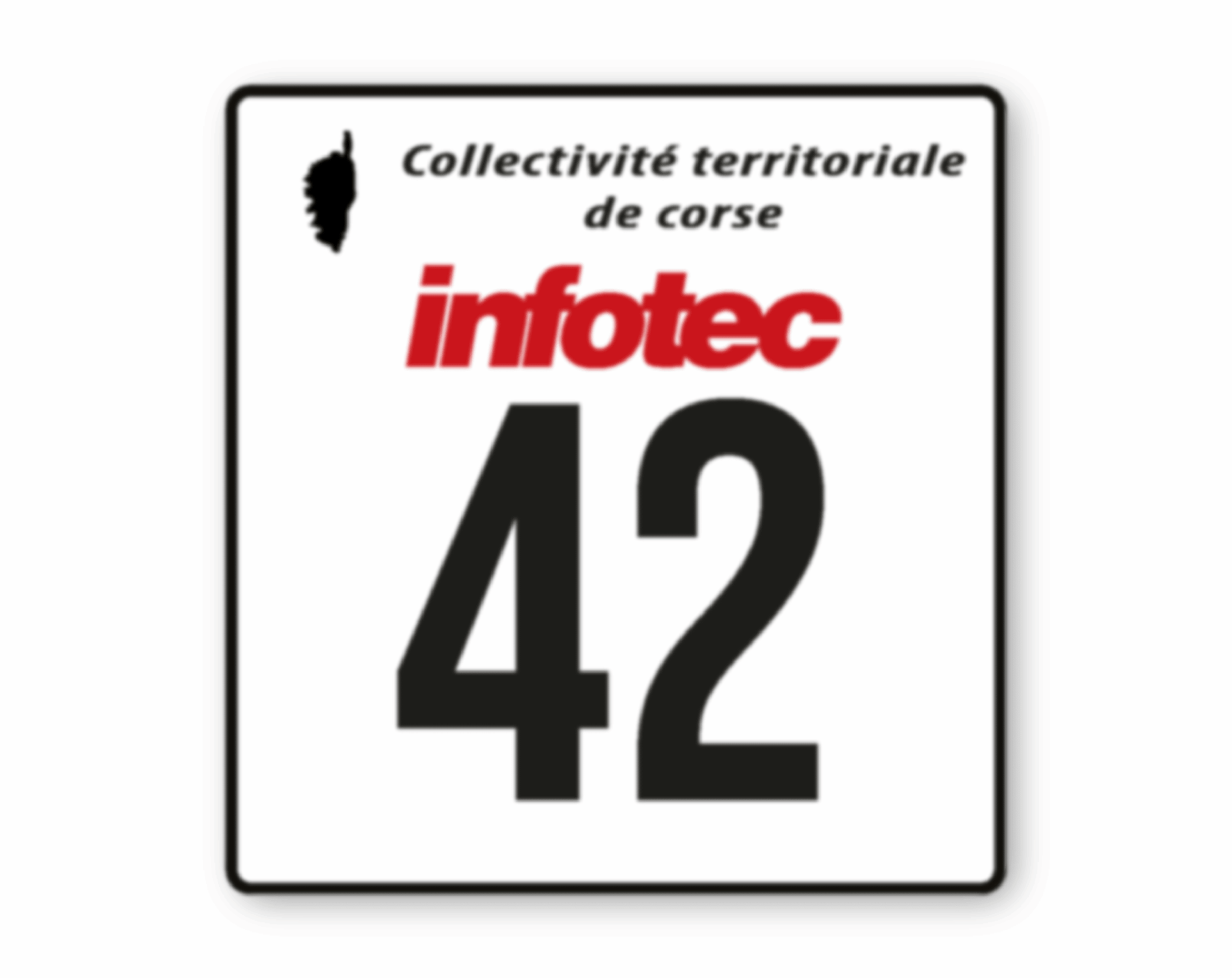 Sticker porte latéral Infotec 106 XSI tour de Corse Gr.A – Image 2