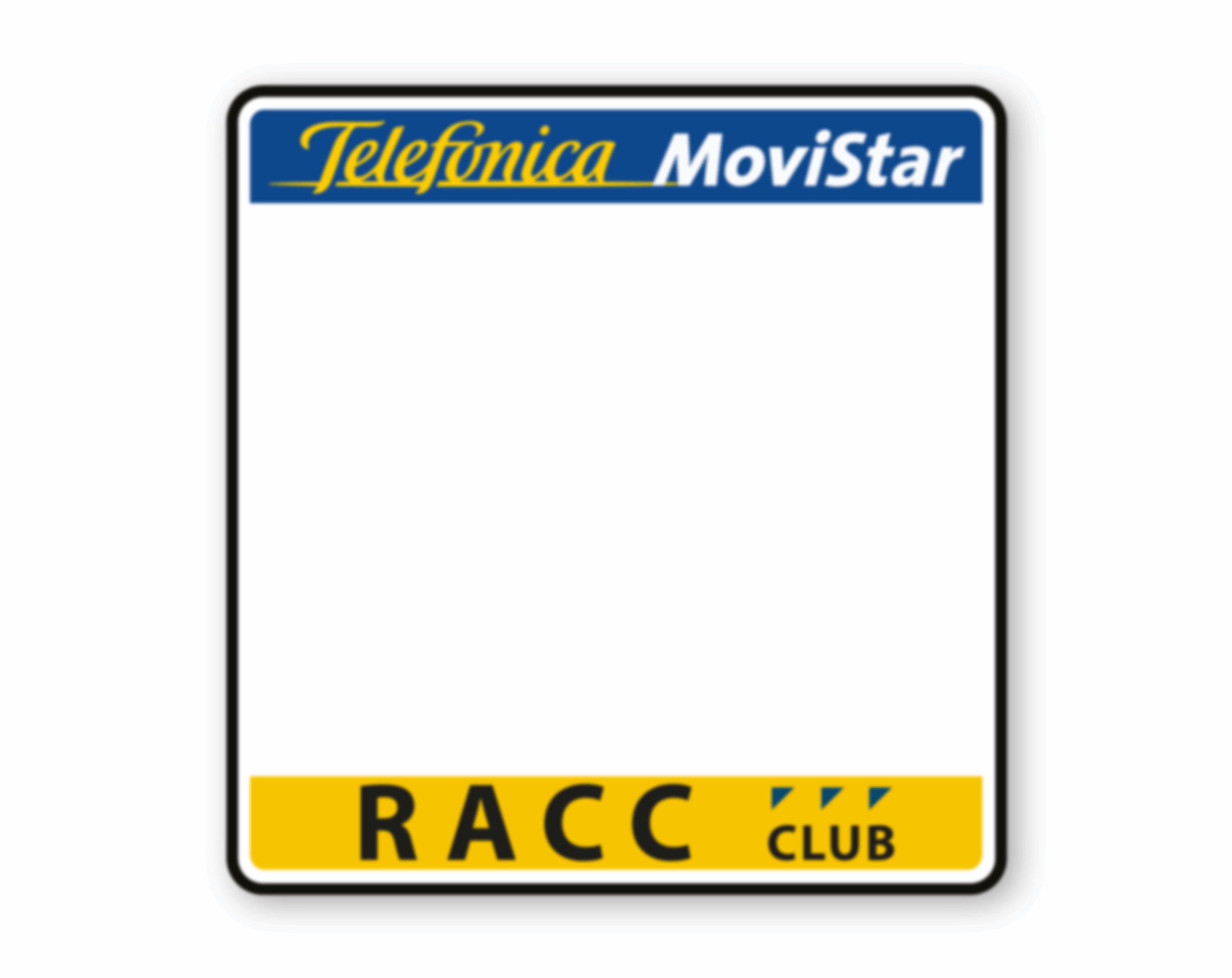 Sticker porte latéral RACC "Telefonica Movistar" 206 WRC EVO 2