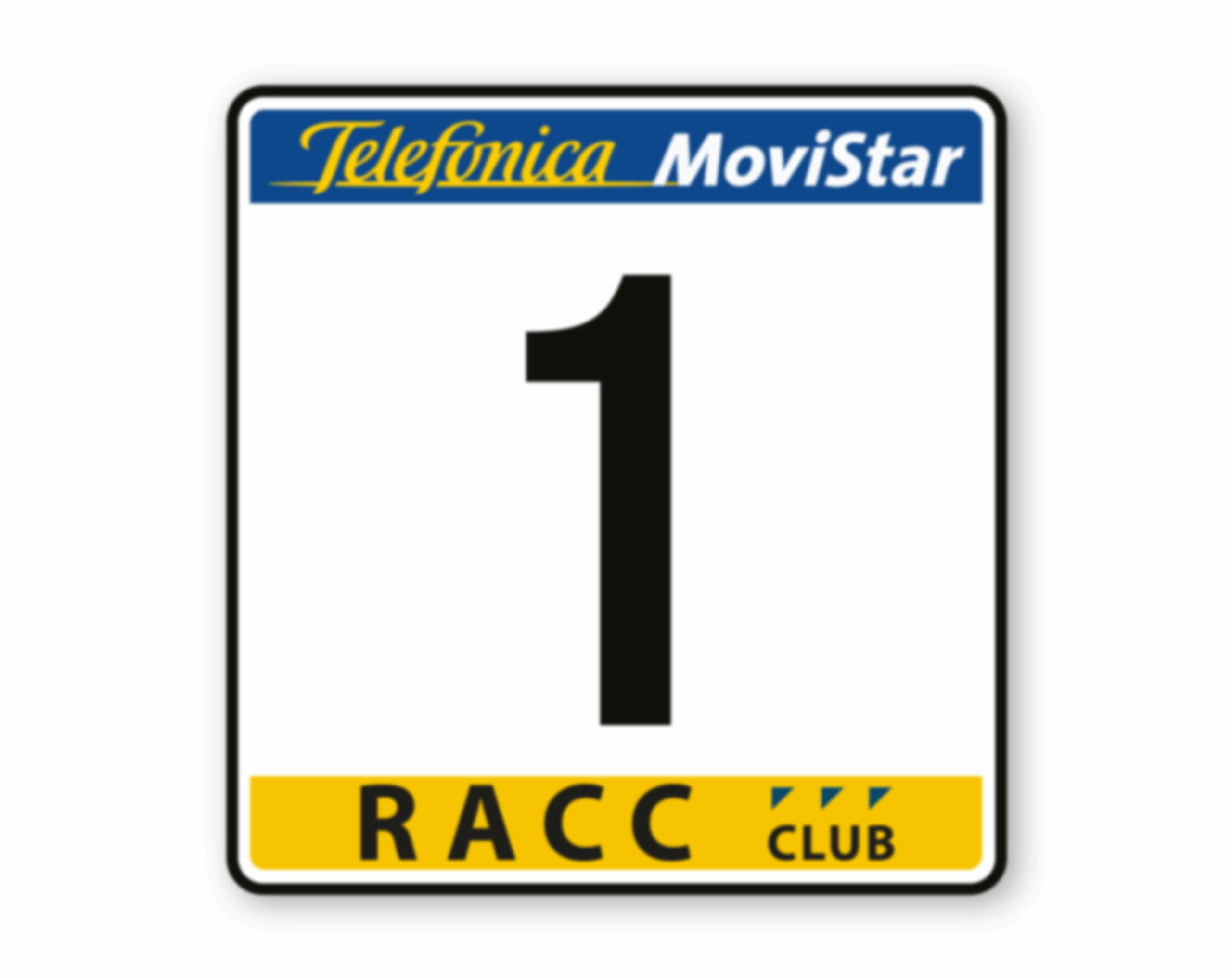 Sticker porte latéral RACC "Telefonica Movistar" 206 WRC EVO 2 – Image 2