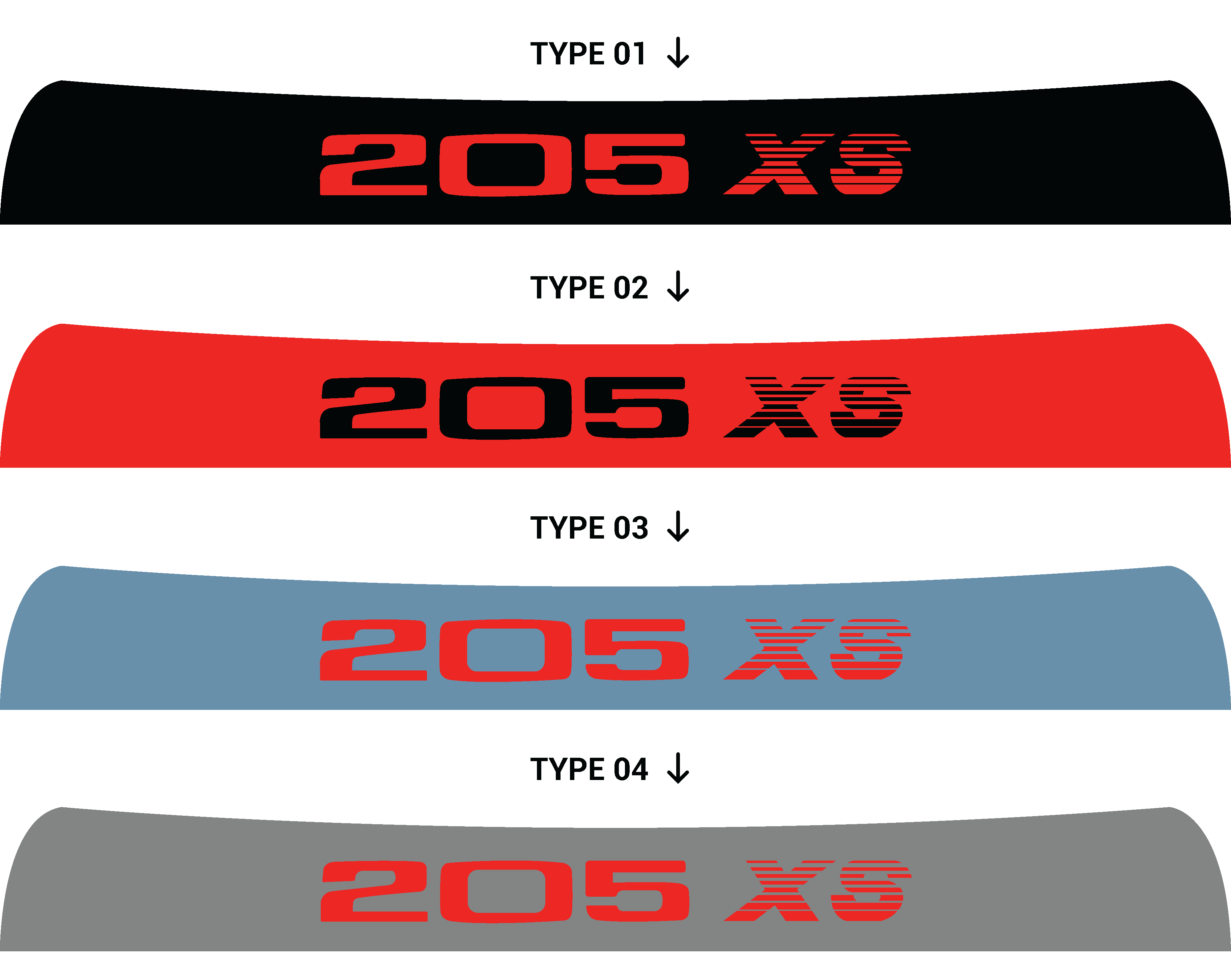 Bandeau pare-soleil Peugeot 205 XS