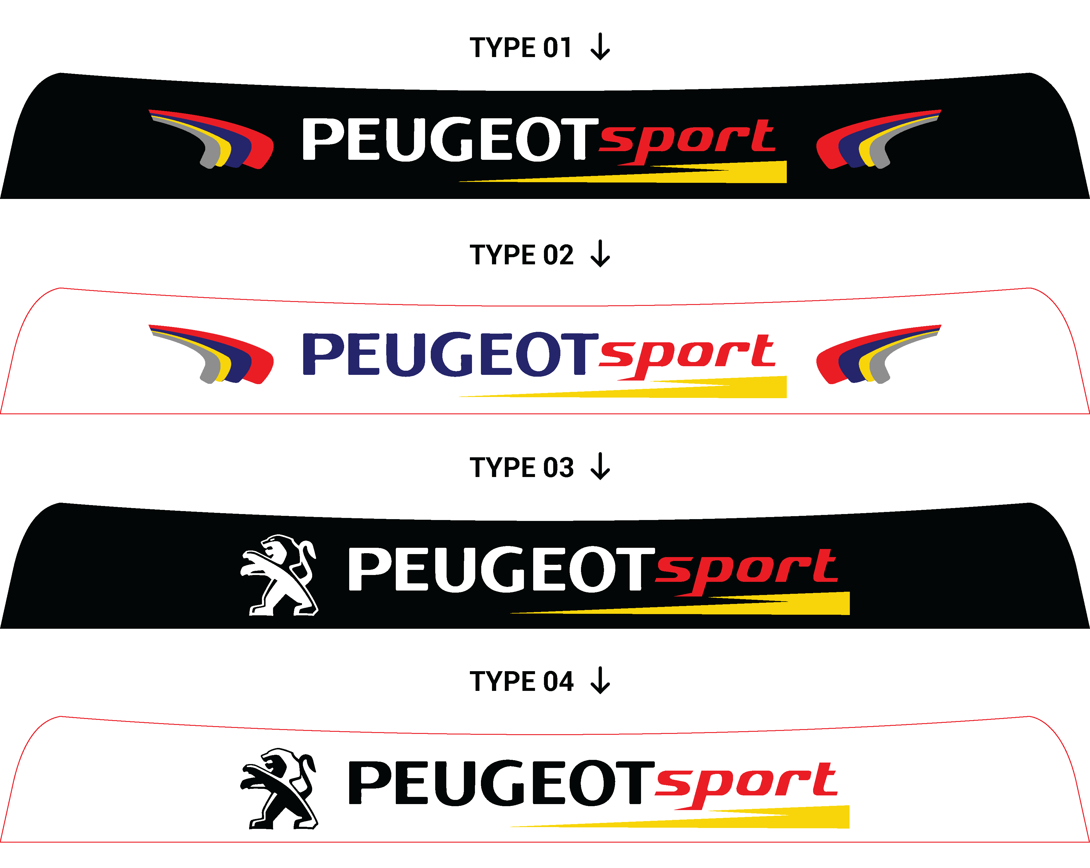 Bandeau pare-soleil Peugeot 205 Peugeot Sport