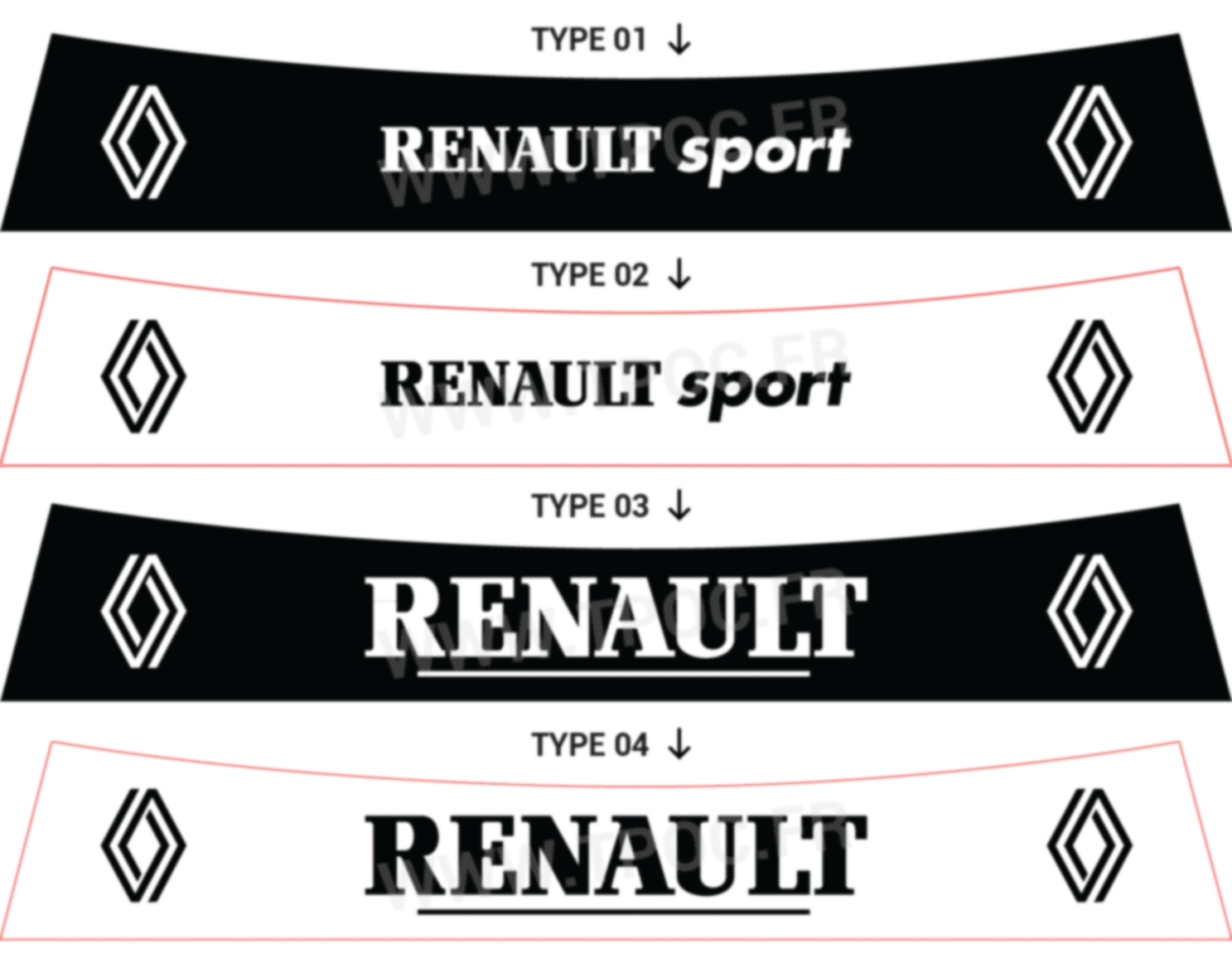 Bandeau pare-soleil Renault Clio 3