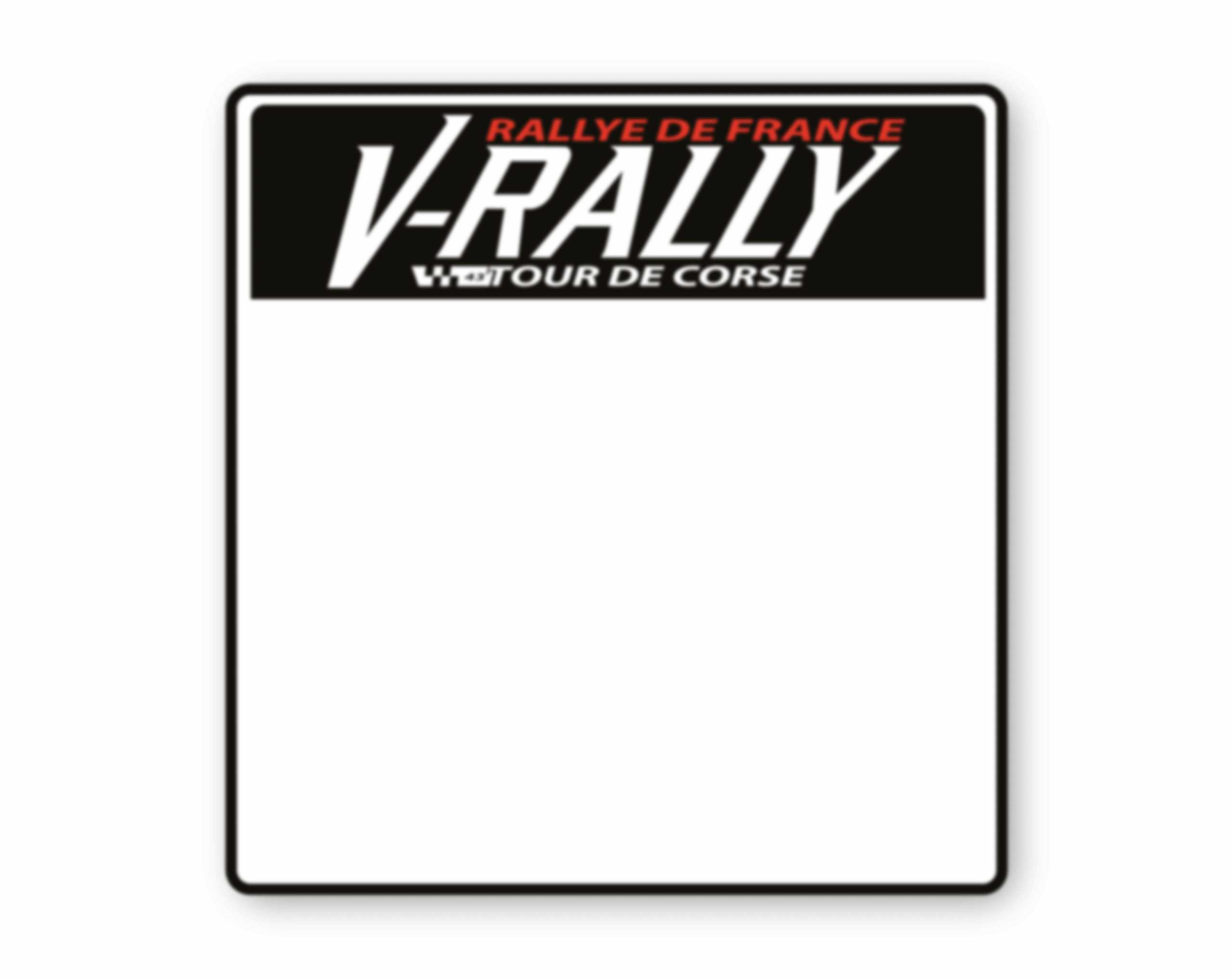 Sticker porte latéral V-RALLY Rallye de france "43e Tour de corse"