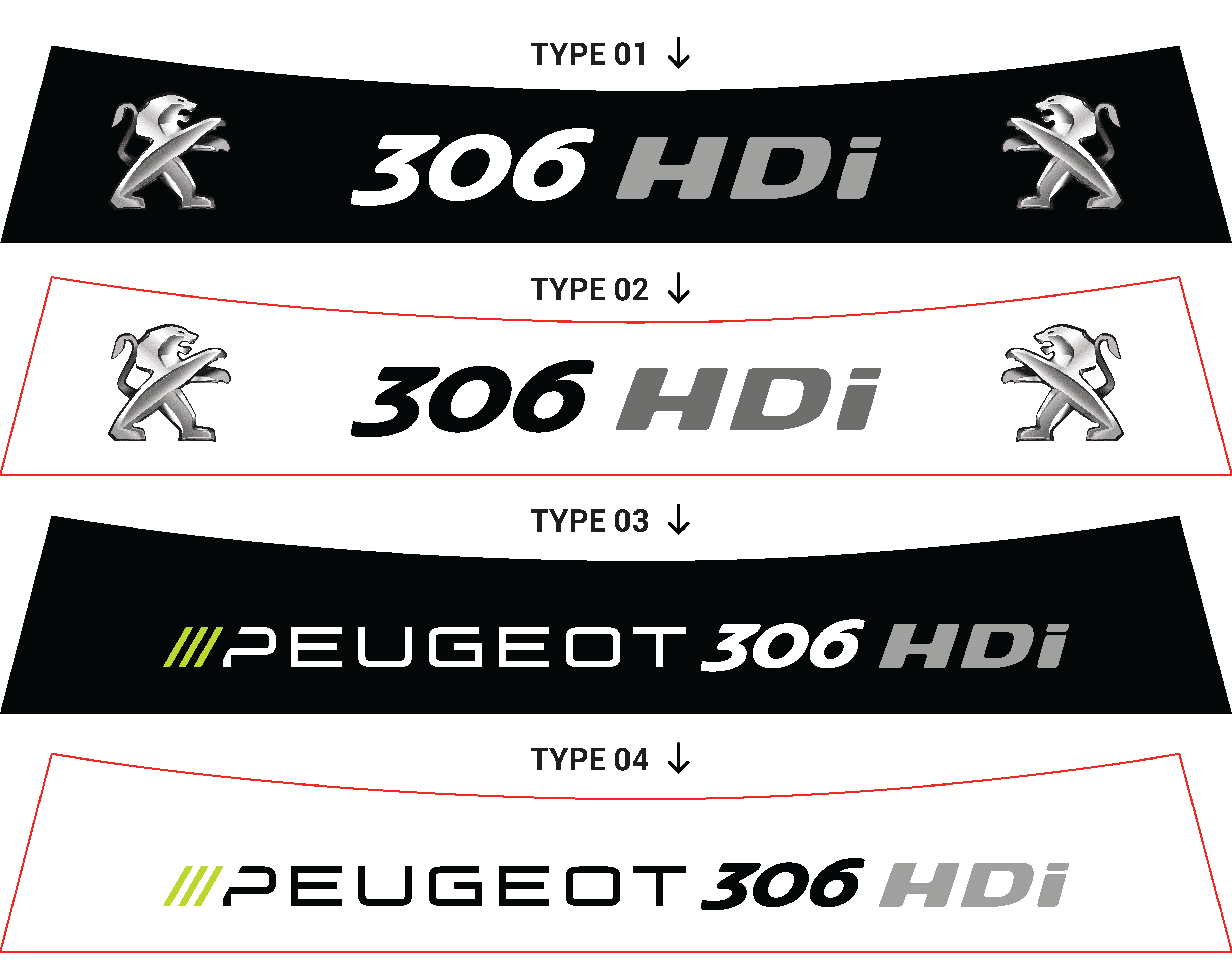 Bandeau pare-soleil Peugeot 306 HDI