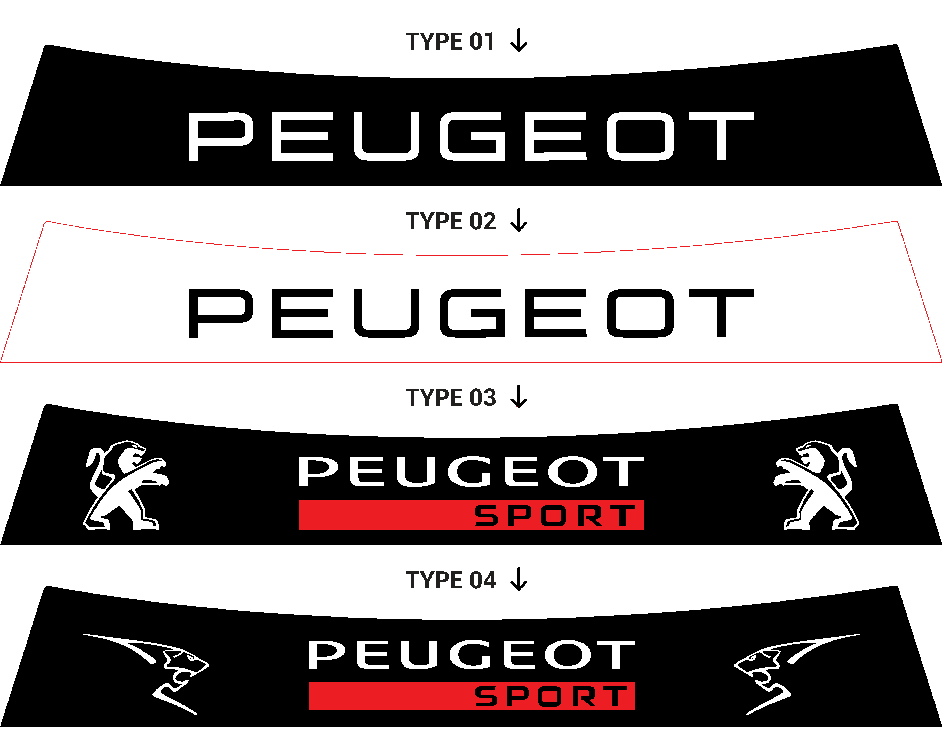 Bandeau pare-soleil Peugeot 308 GTI II