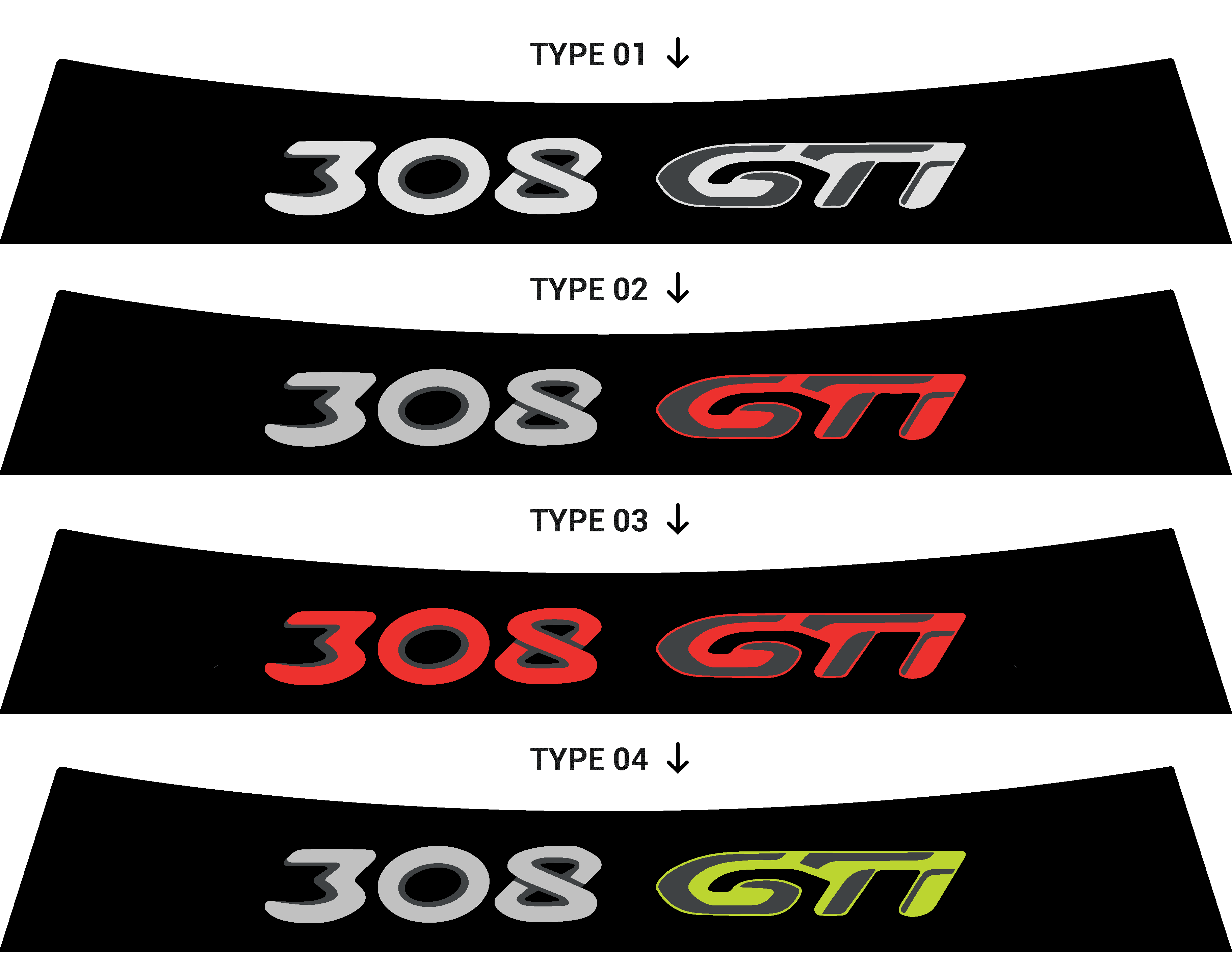 Bandeau pare-soleil Peugeot 308 GTI II