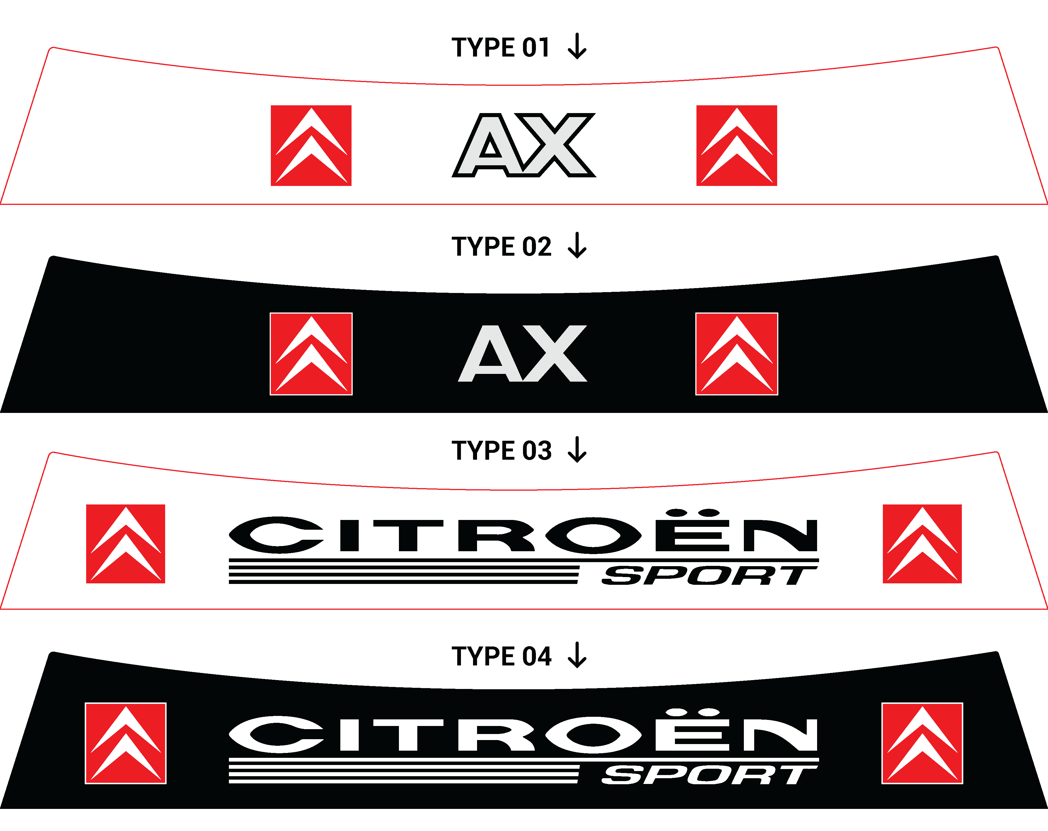 Bandeau pare-soleil Citroën AX SPORT / AX GT
