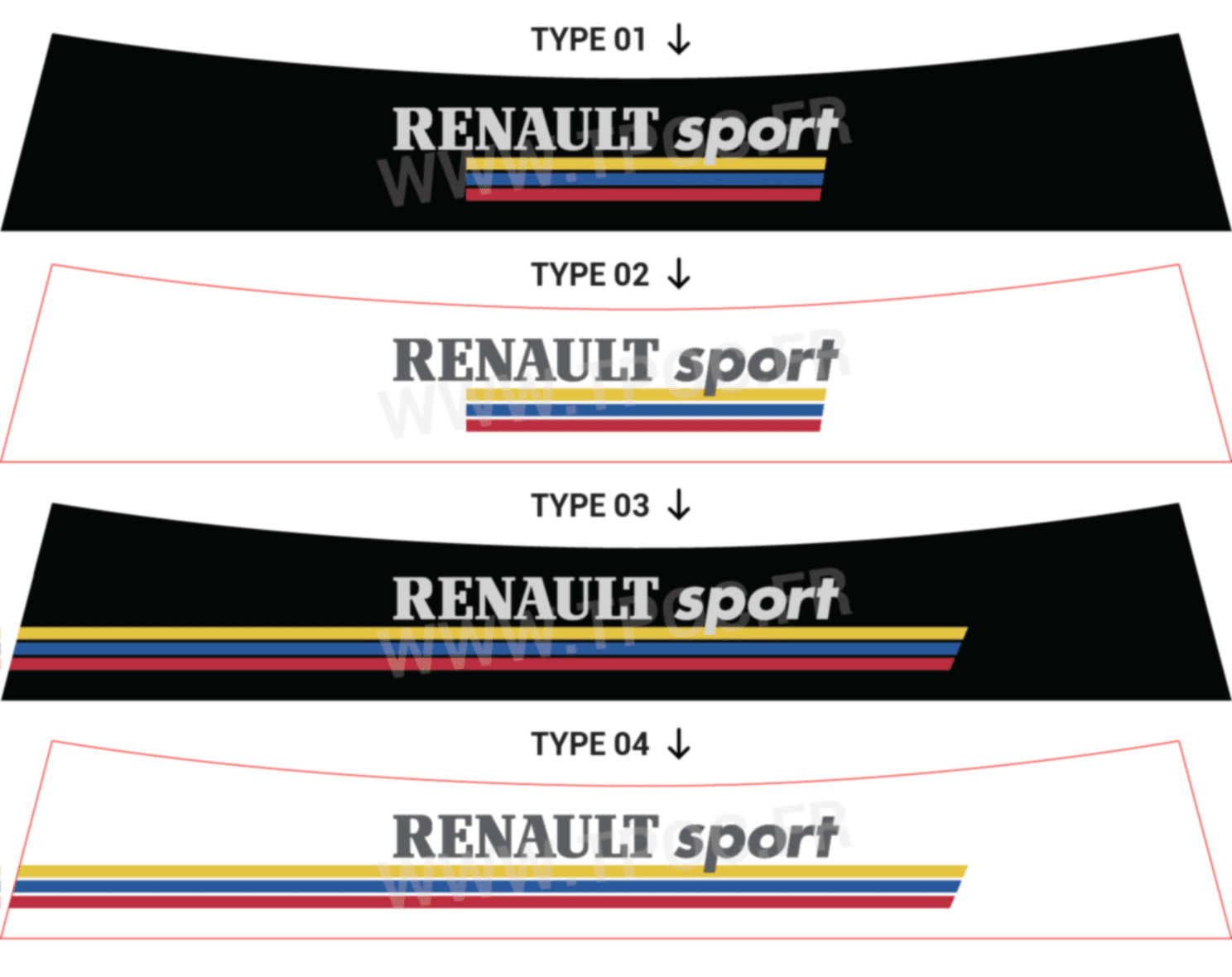 Bandeau pare-soleil Renault Clio 4 Renault Sport