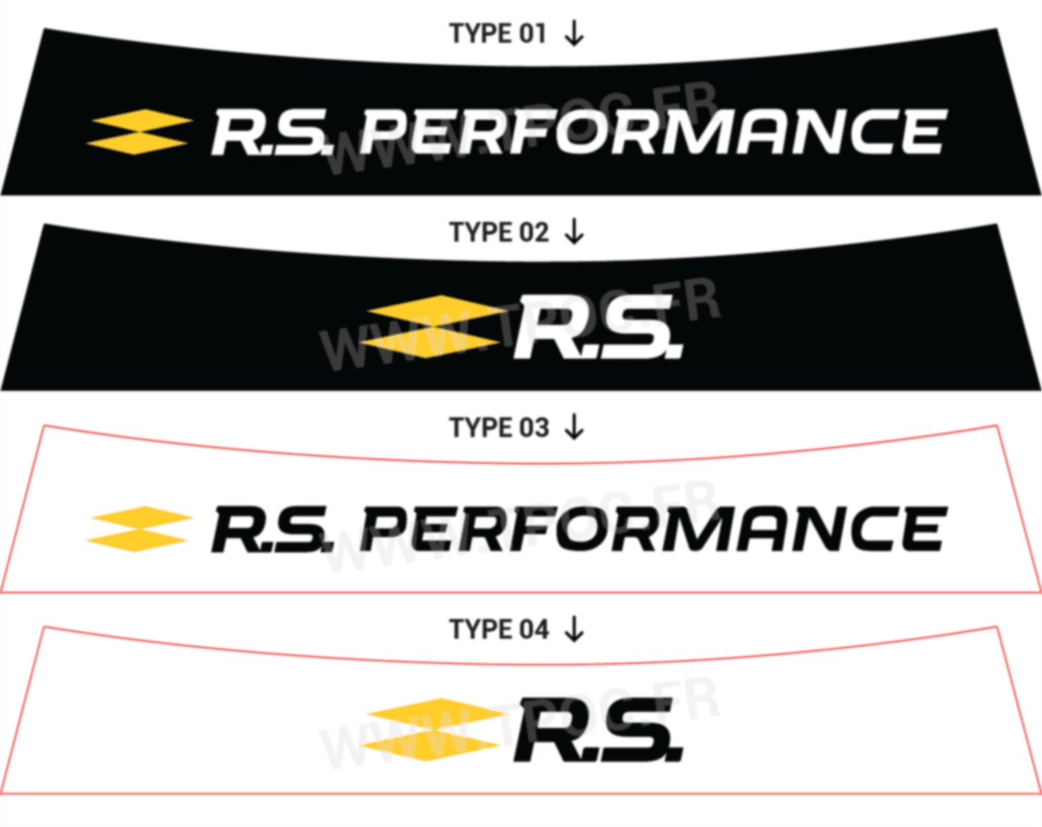 Bandeau pare-soleil Renault Megane 2 RS Performance