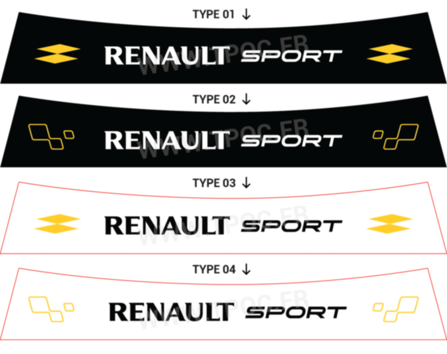 Bandeau pare-soleil Renault Megane 3 Renault Sport