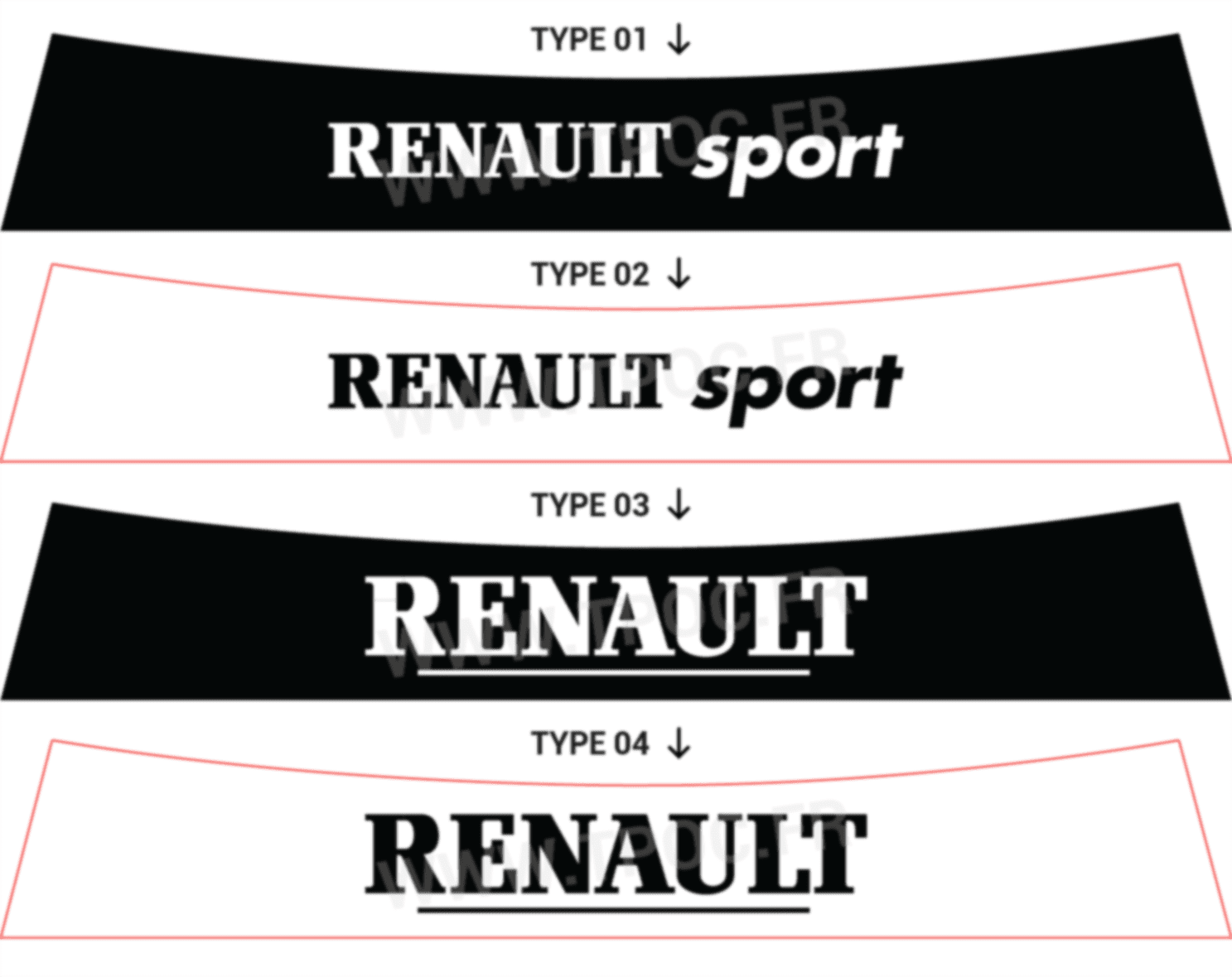 Bandeau pare-soleil Renault Clio 3