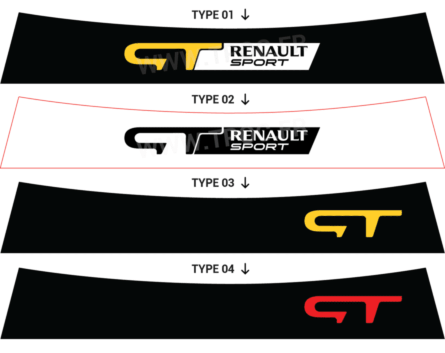 Bandeau pare-soleil Renault Clio 4 GT