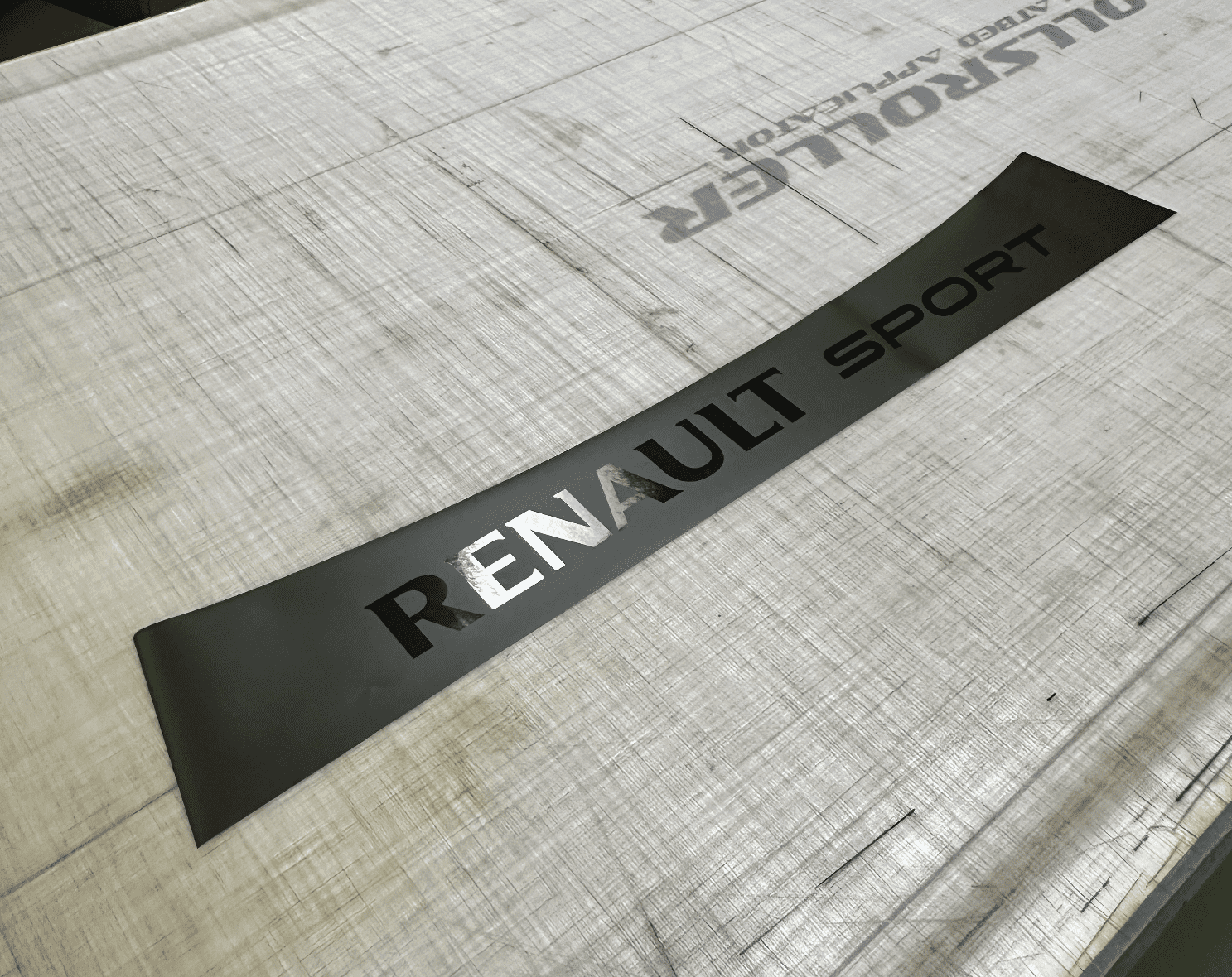 Bandeau pare-soleil Renault Clio 3 renault sport noir mat/brillant