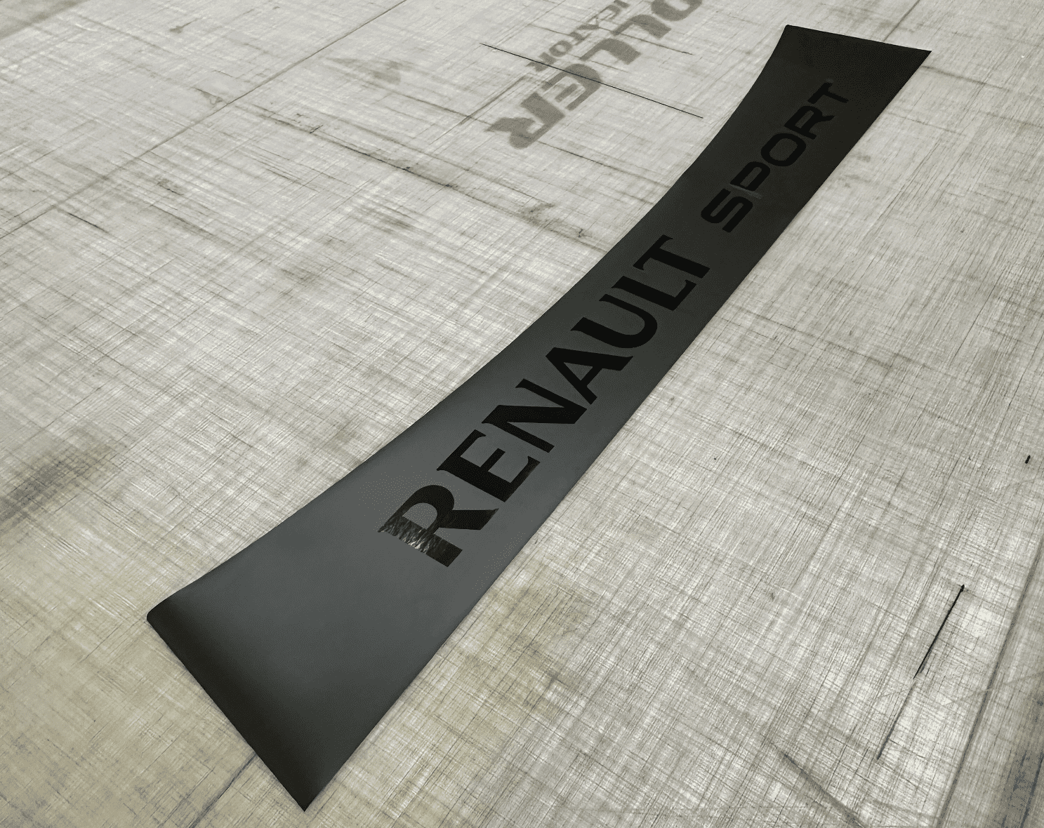 Bandeau pare-soleil Renault Clio 3 renault sport noir mat/brillant – Image 2