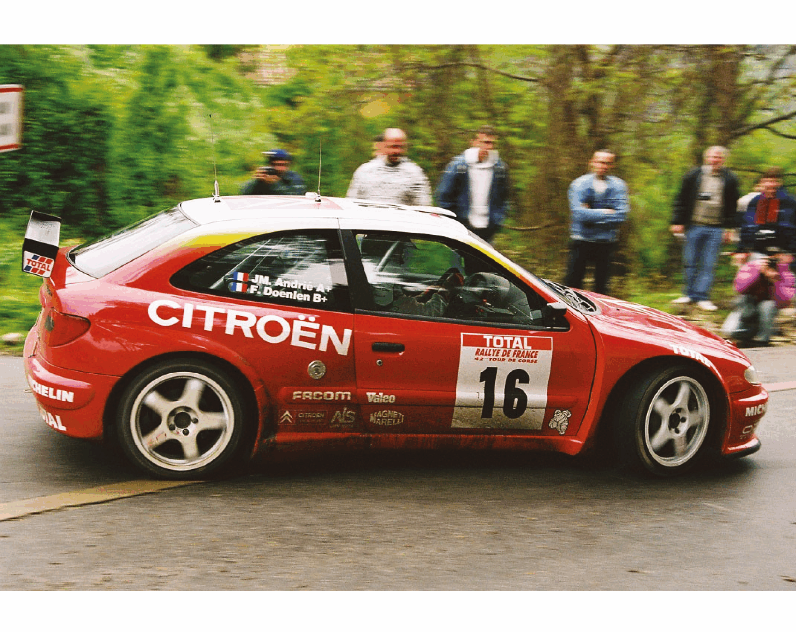 Sticker porte latéral Total rallye de France "42e tour de corse" – Image 3
