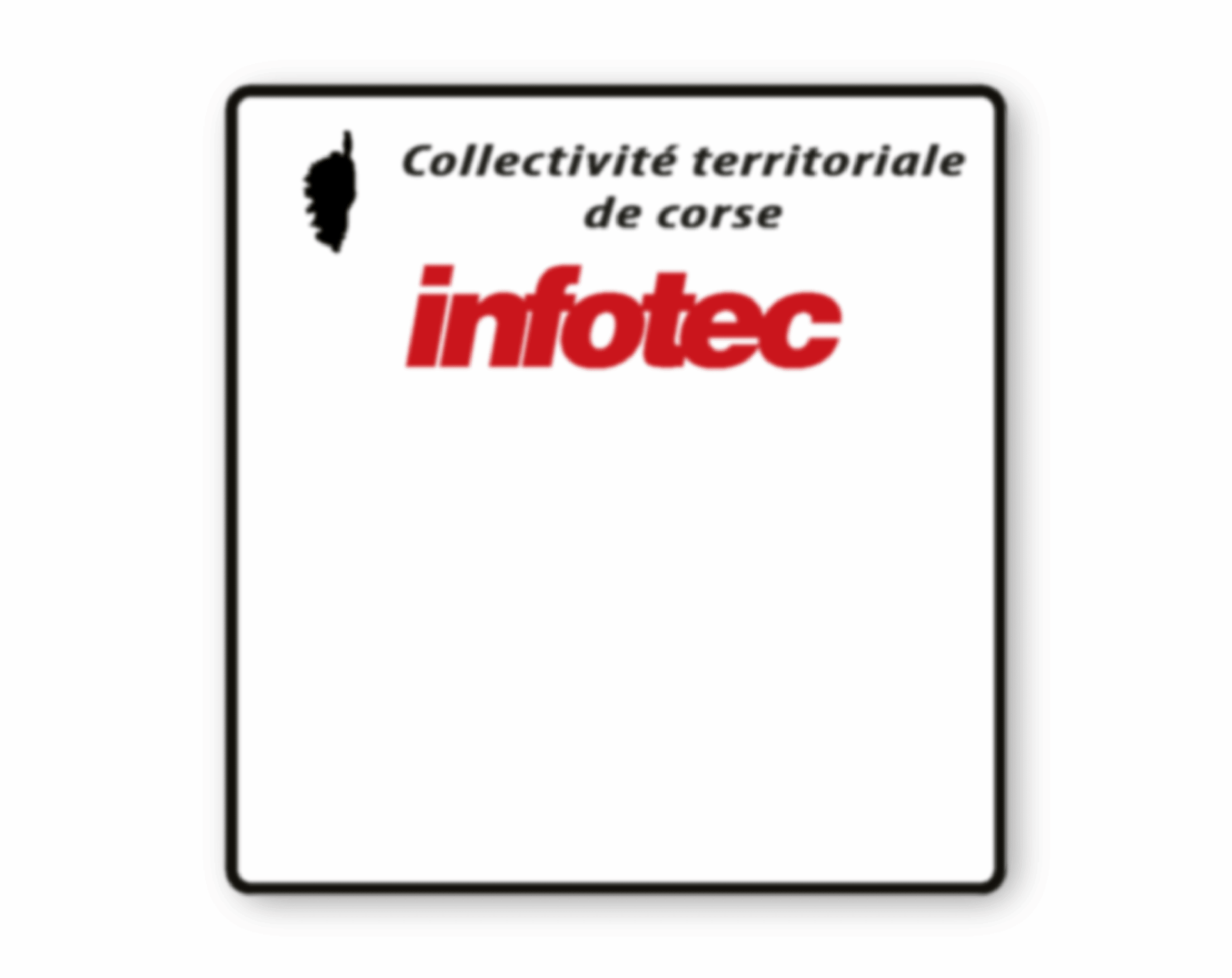 Sticker porte latéral Infotec 106 XSI tour de Corse Gr.A